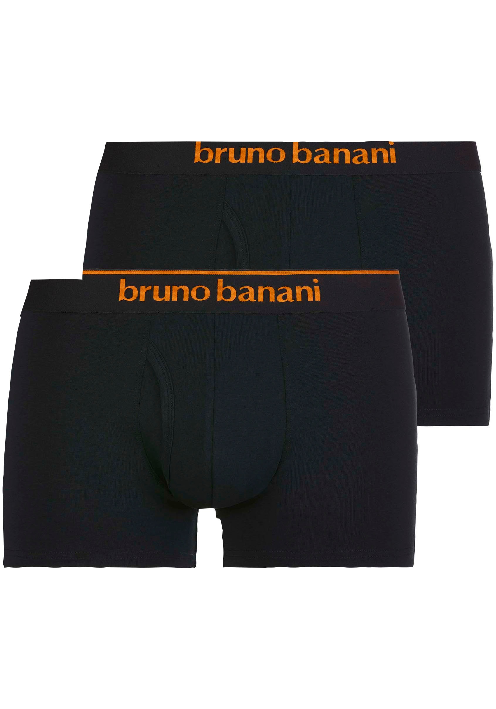 Bruno Banani Boxershorts »Short 2Pack Quick Access«, Kontrastfarbene Details