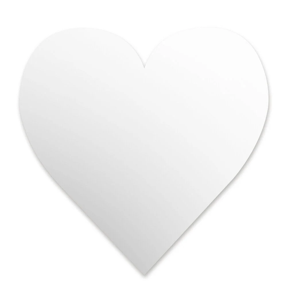 Miroir sticker coeur x 3