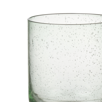 Glas met groene gloed
