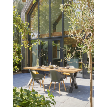Wakefield tuintafel Thijs light teak hout 240 x 90 cm