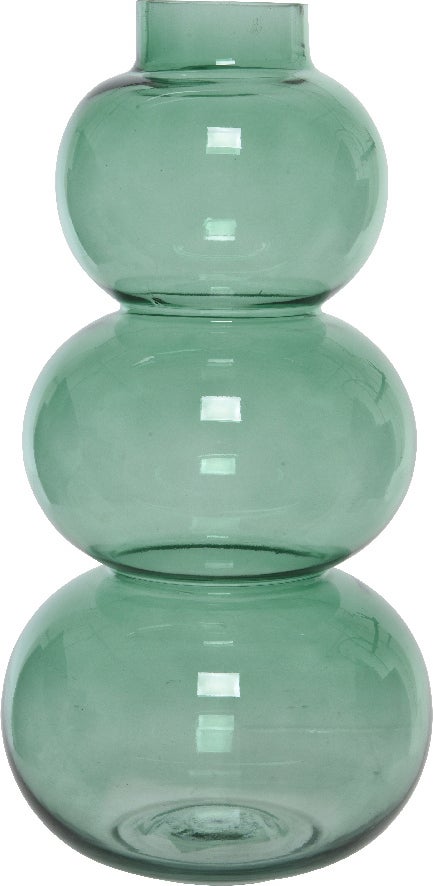 Decoris vaas groen D 19 H 36 cm