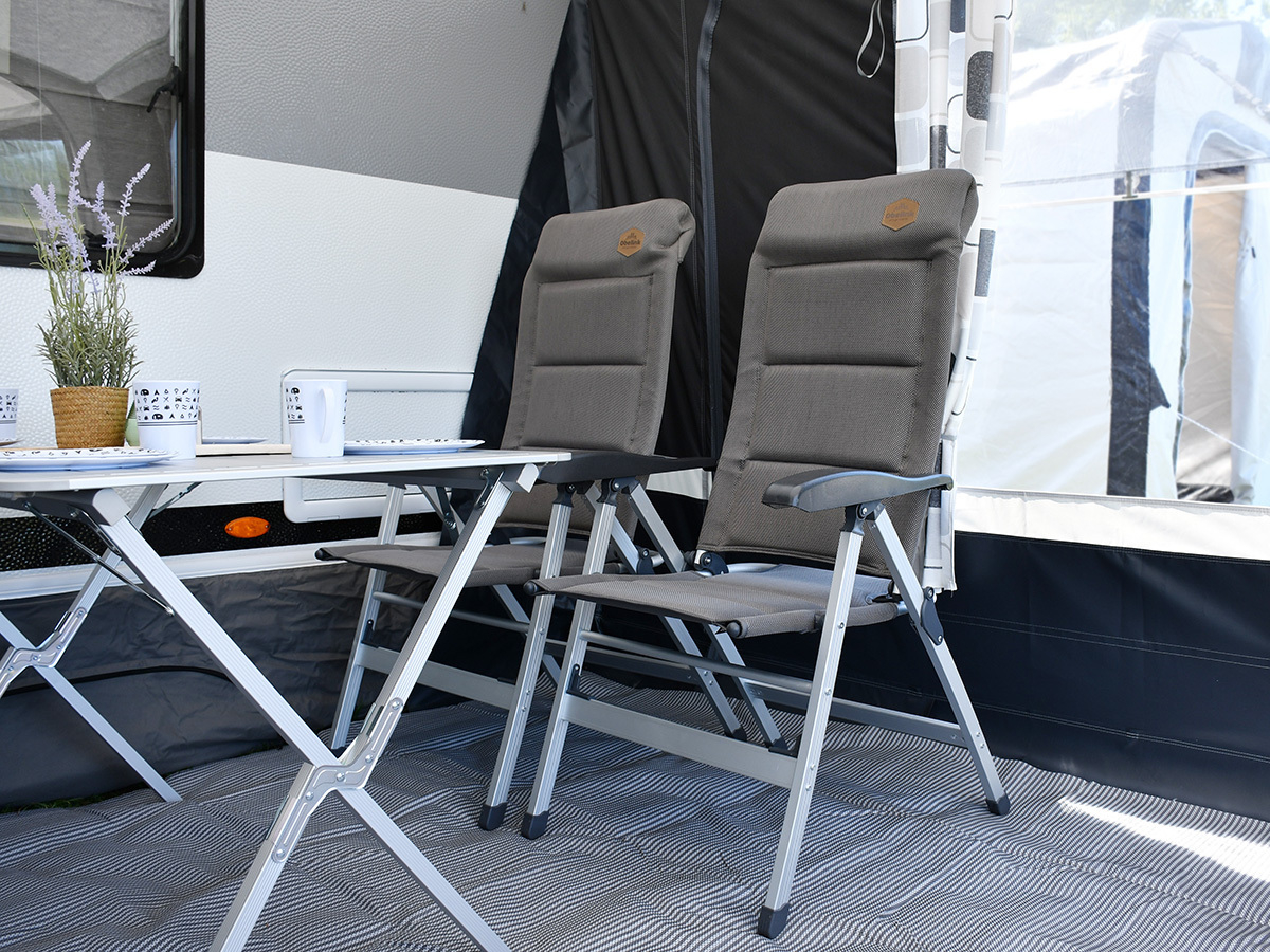 Obelink Corsa standenstoel met voetenbank - Grey