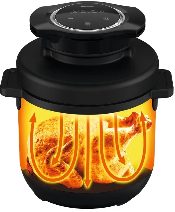Tefal Turbo Cuisine & Fry CY7788, 7,6 L, 7,6 L, Sort, Digital, 1200 W, 345 mm