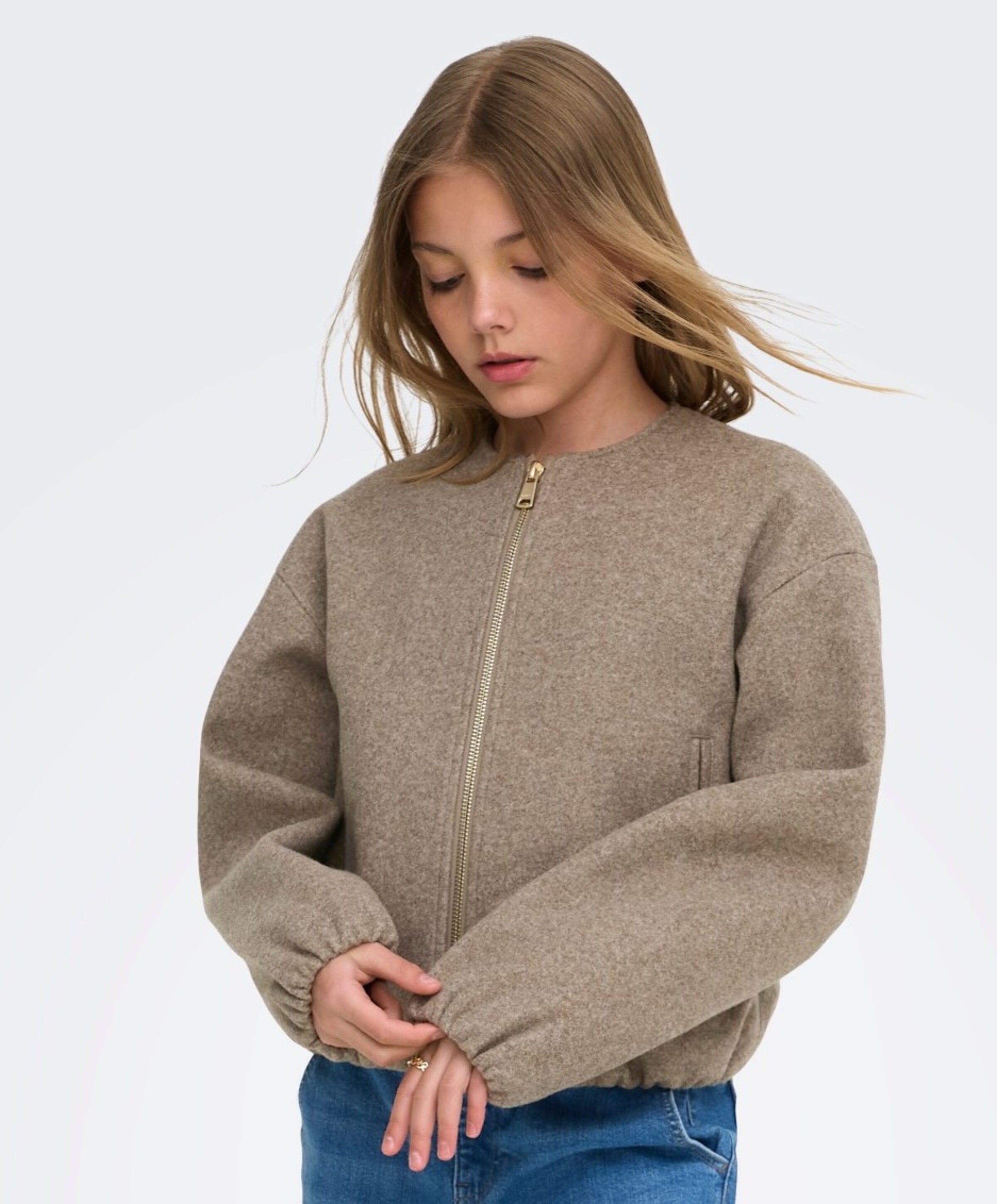 Only Meisjes jas beige