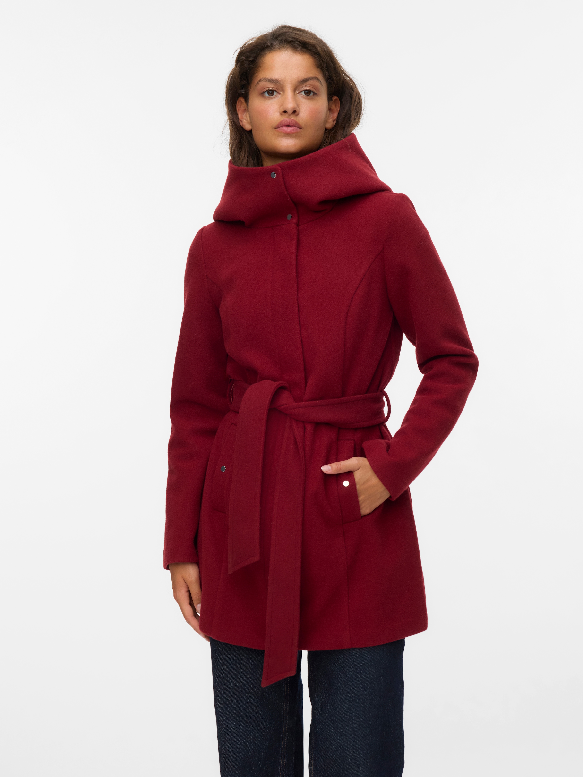 Vero Moda Langjacke »VMPOPLIVA JACKET GA BOO« mit Kapuze