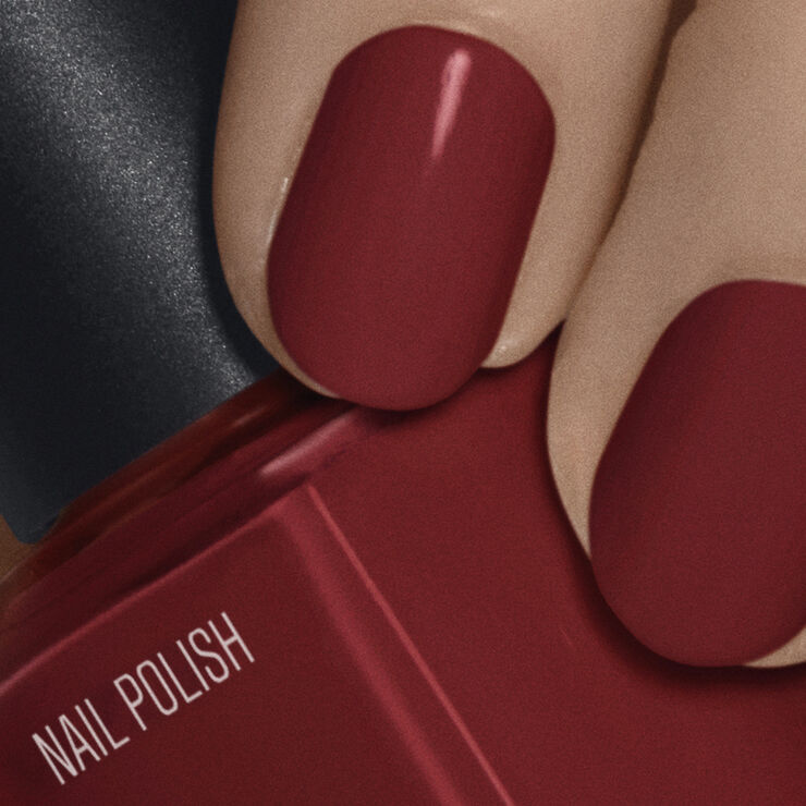 Nilens Jord Nail Polish Maroon Red