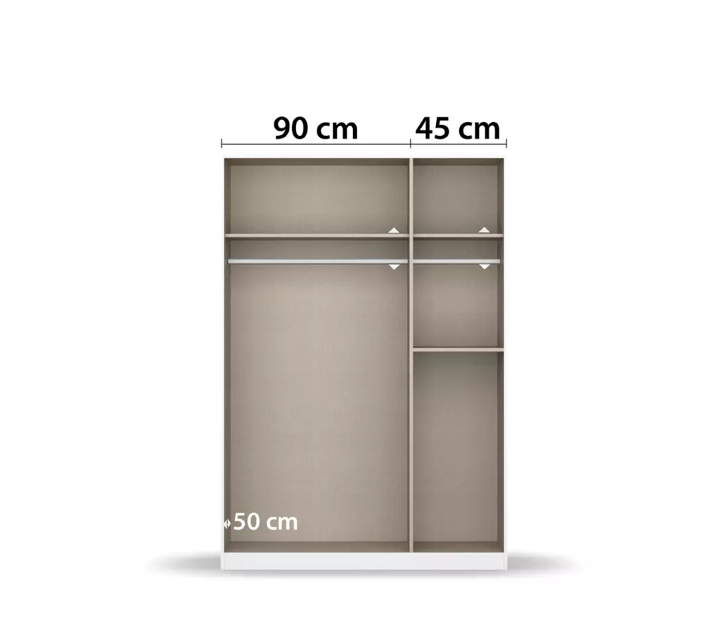 Kleiderschrank Ontario 136 x 197 cm