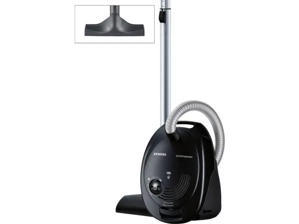 Siemens Synchropower VS06A212 - Støvsuger - beholder - pose - sort
