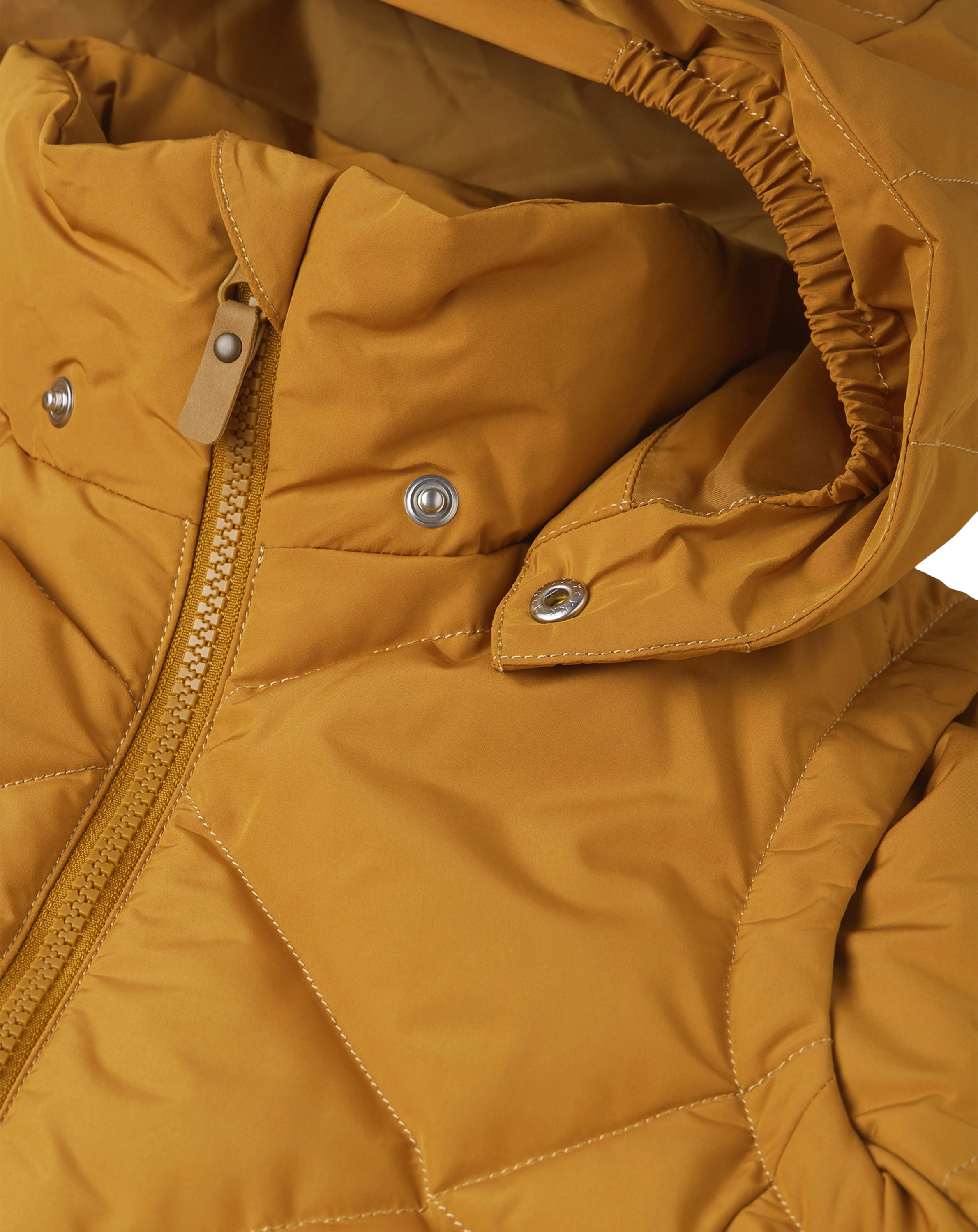 Daunen-Steppjacke PAAHTO mit Kapuze in golden brown