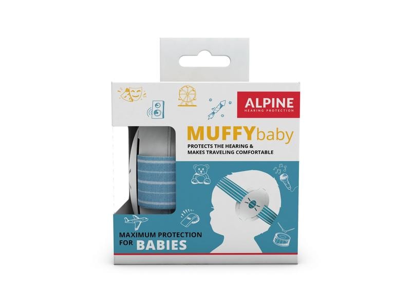 Alpine Gehörschutz Baby Muffy Hellblau Alpine Baby Gehörschutz
