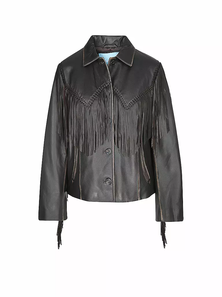 WEEKEND MAX MARA Lederjacke braun