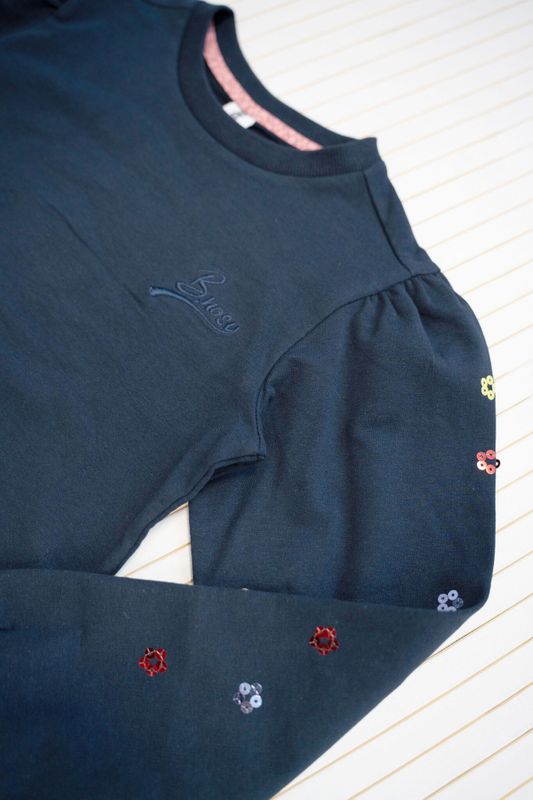 B.Nosy Meisjes sweater scottie navy