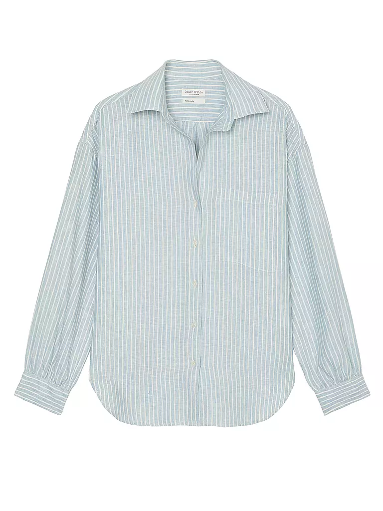 MARC O'POLO Leinenbluse  hellblau