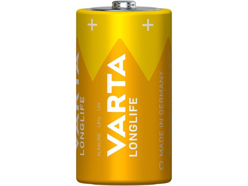 Varta Batterie Longlife C , 2 Stück Gute Qualität – lange Lebensdauer und konstante Leistung
