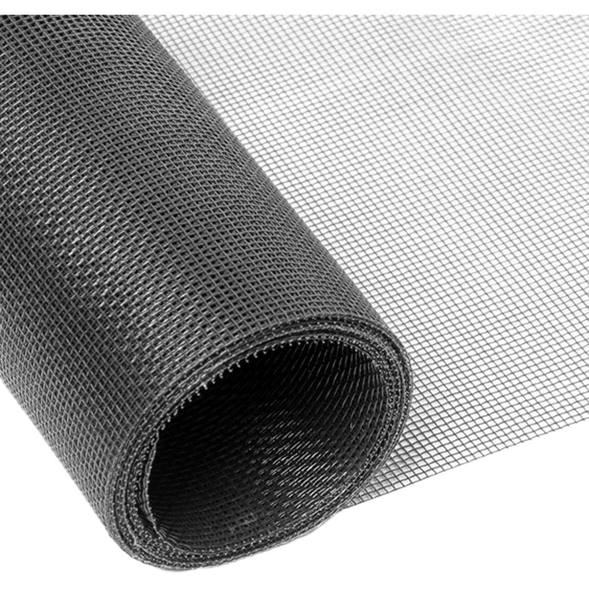 TOILE MOUSTIQUAIRE FIBRE VERRE 120X250CM GRIS
