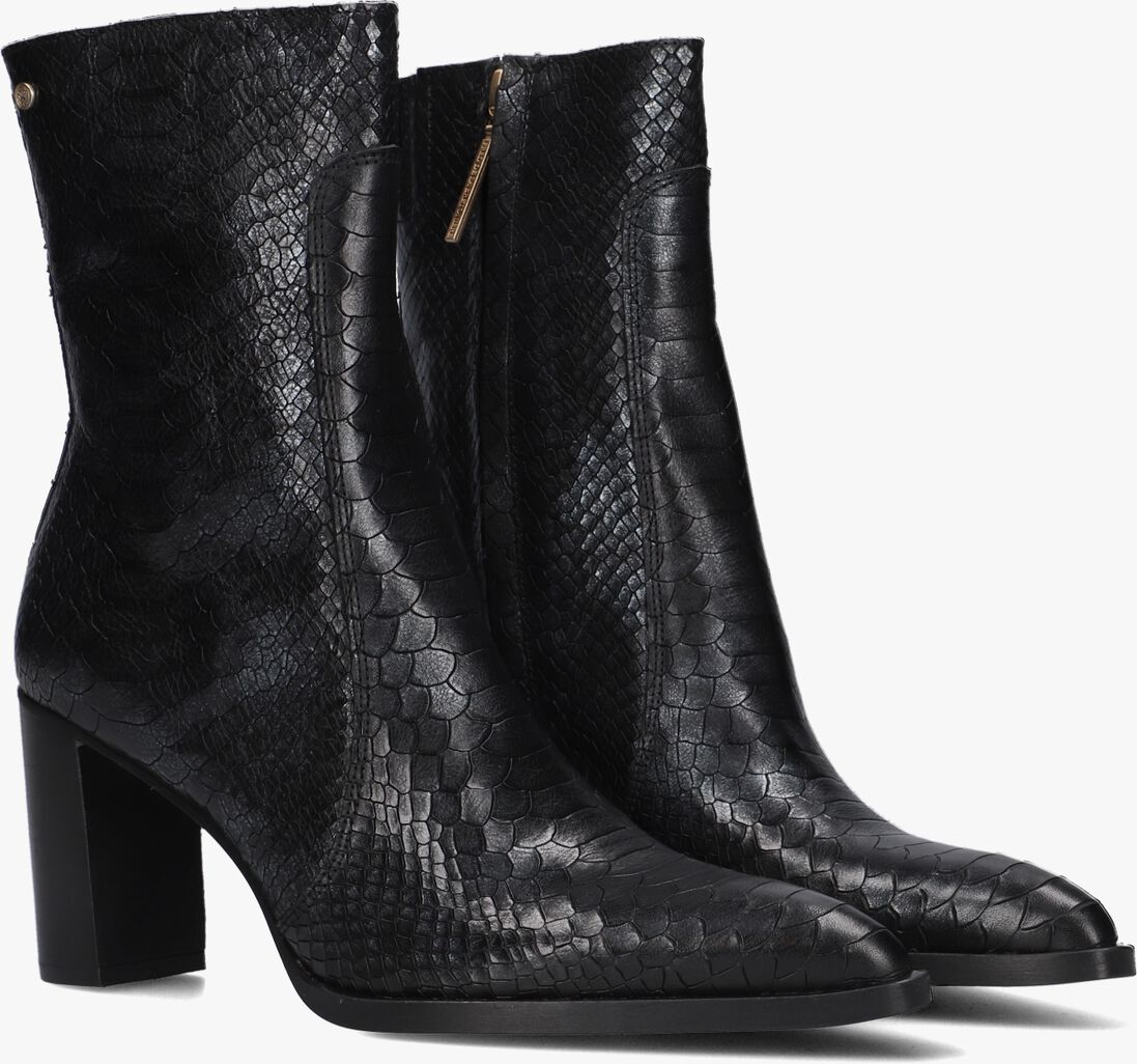 FRED DE LA BRETONIERE zwarte fred de la bretoniere enkellaarsjes paige ankle boot