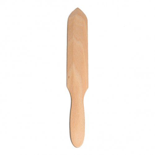 Spatel met punt, beukenhout, 33 cm