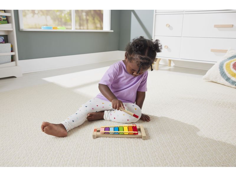 Fisher-Price Buntes Xylophon aus Holz Nachhaltiges Musikinstrument für Kinder