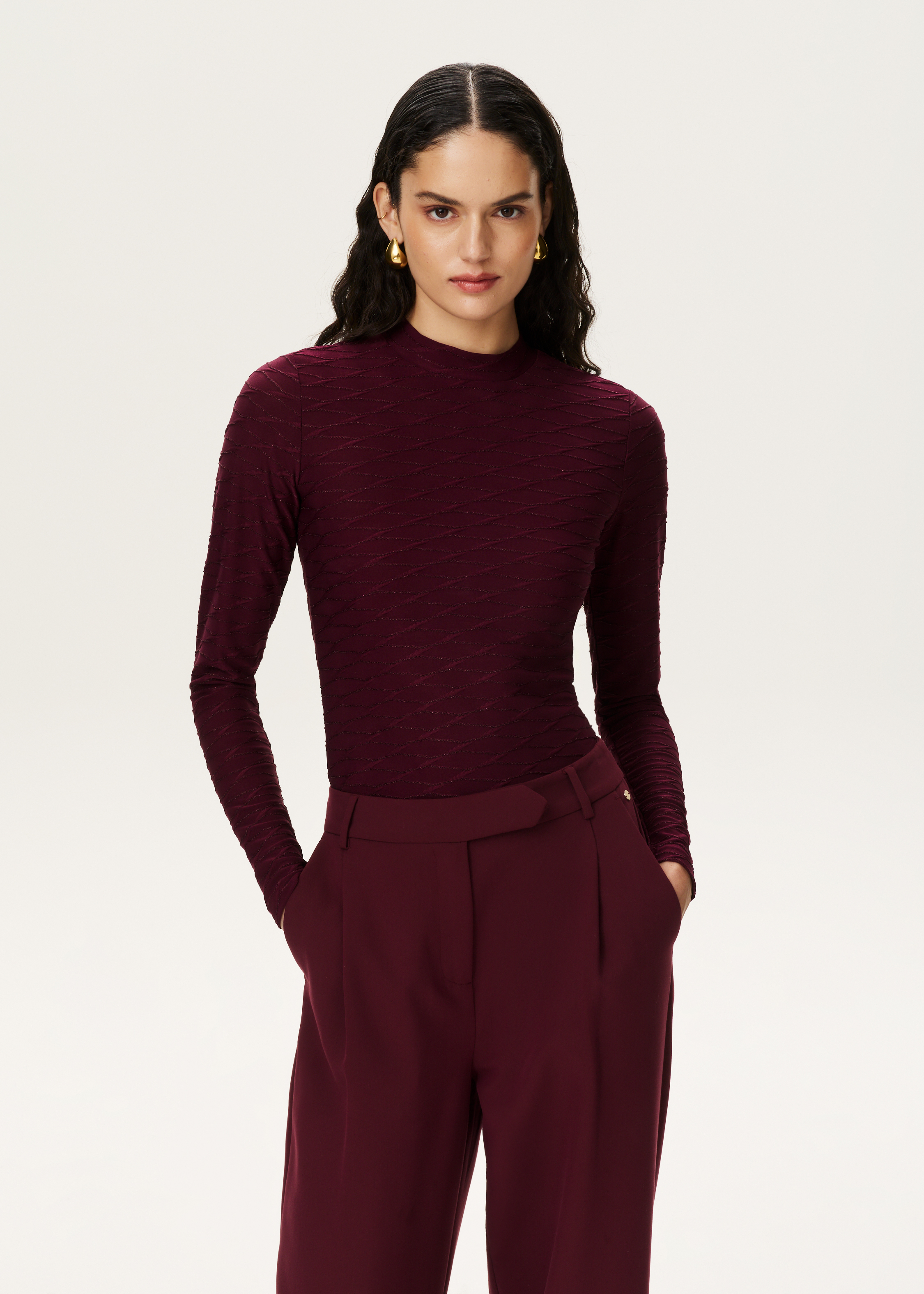 Top met lurex details