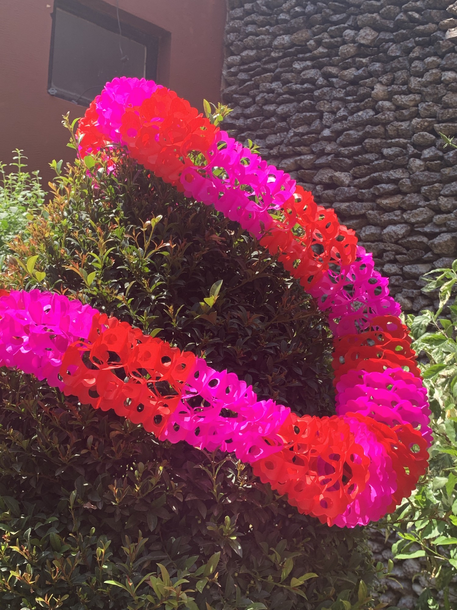 Papier-Girlande 'Schlange', pink, rot, Ø 12 cm, L 250 cm günstig bestellen