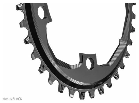 Plateau Ovale Narrow Wide AbsoluteBlack 110BCD pour Transmissions Sram Apex Noir