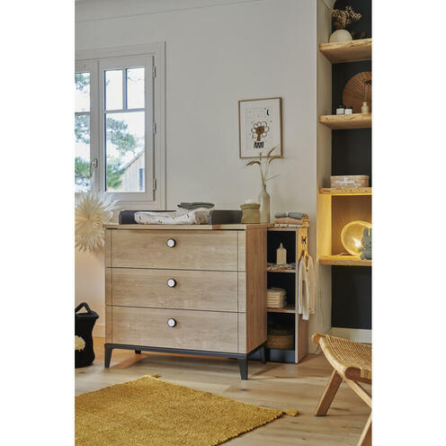 Commode 3 tiroirs Marcel Black - GALIPETTE