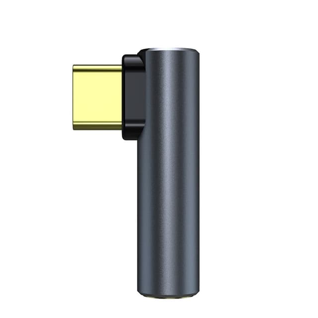 USB-C til 3,5 mm lydadapter til hovedtelefoner Sort