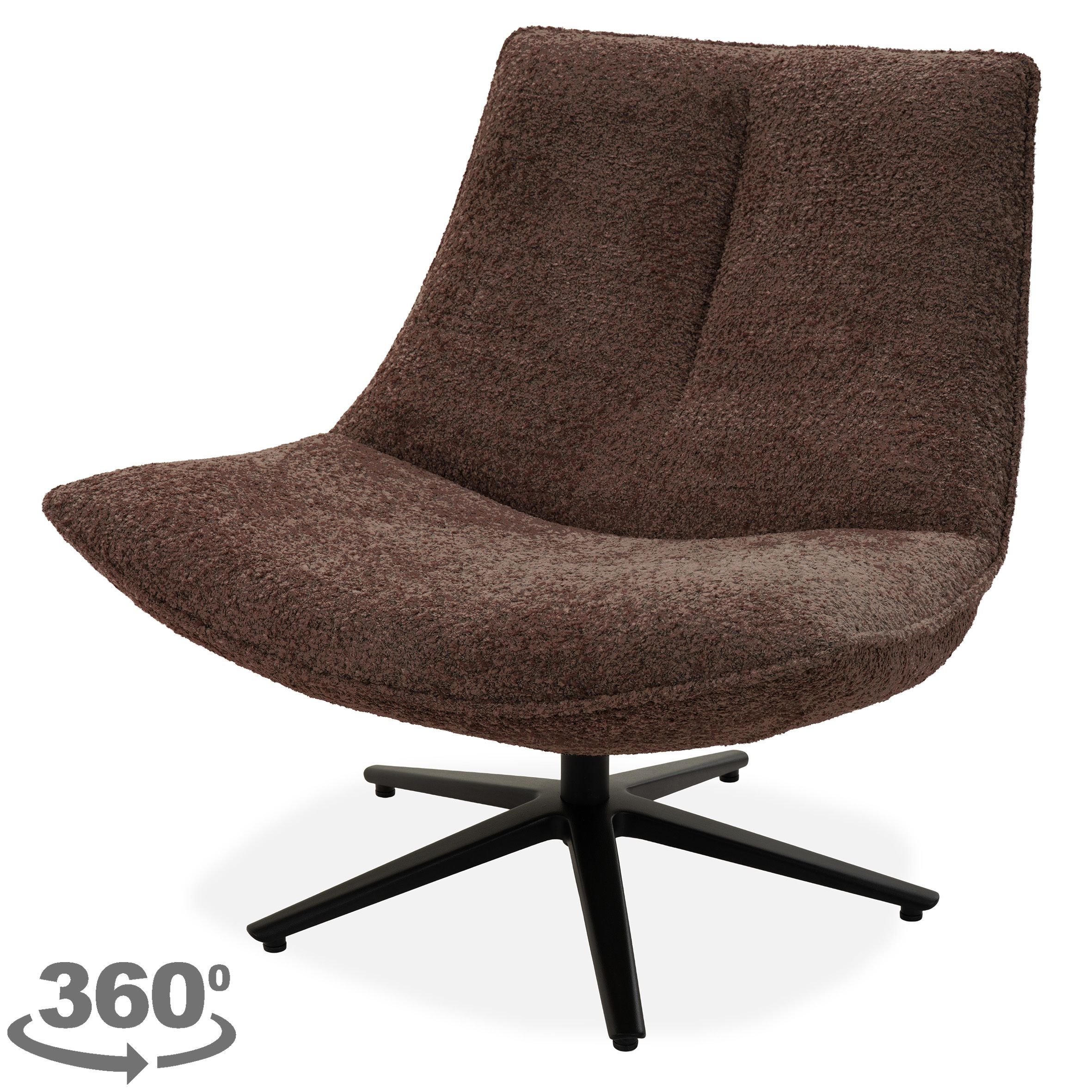 Draaifauteuil Catleen B83 x D83 x H76 cm