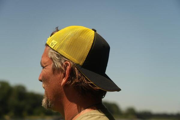 Casquette Black Cat Black And Yellow Trucker Cap