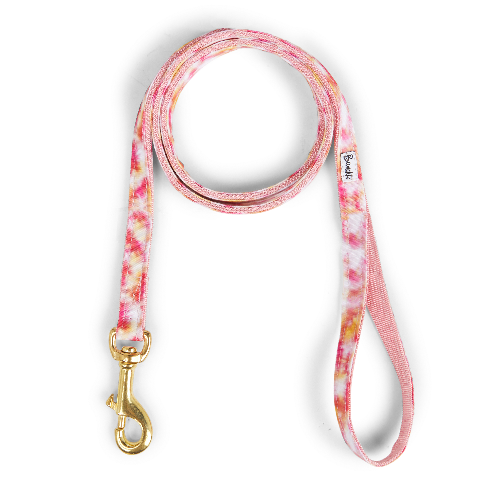 BANDIKINI - Laisse chien imprimé tie and dye | Rose