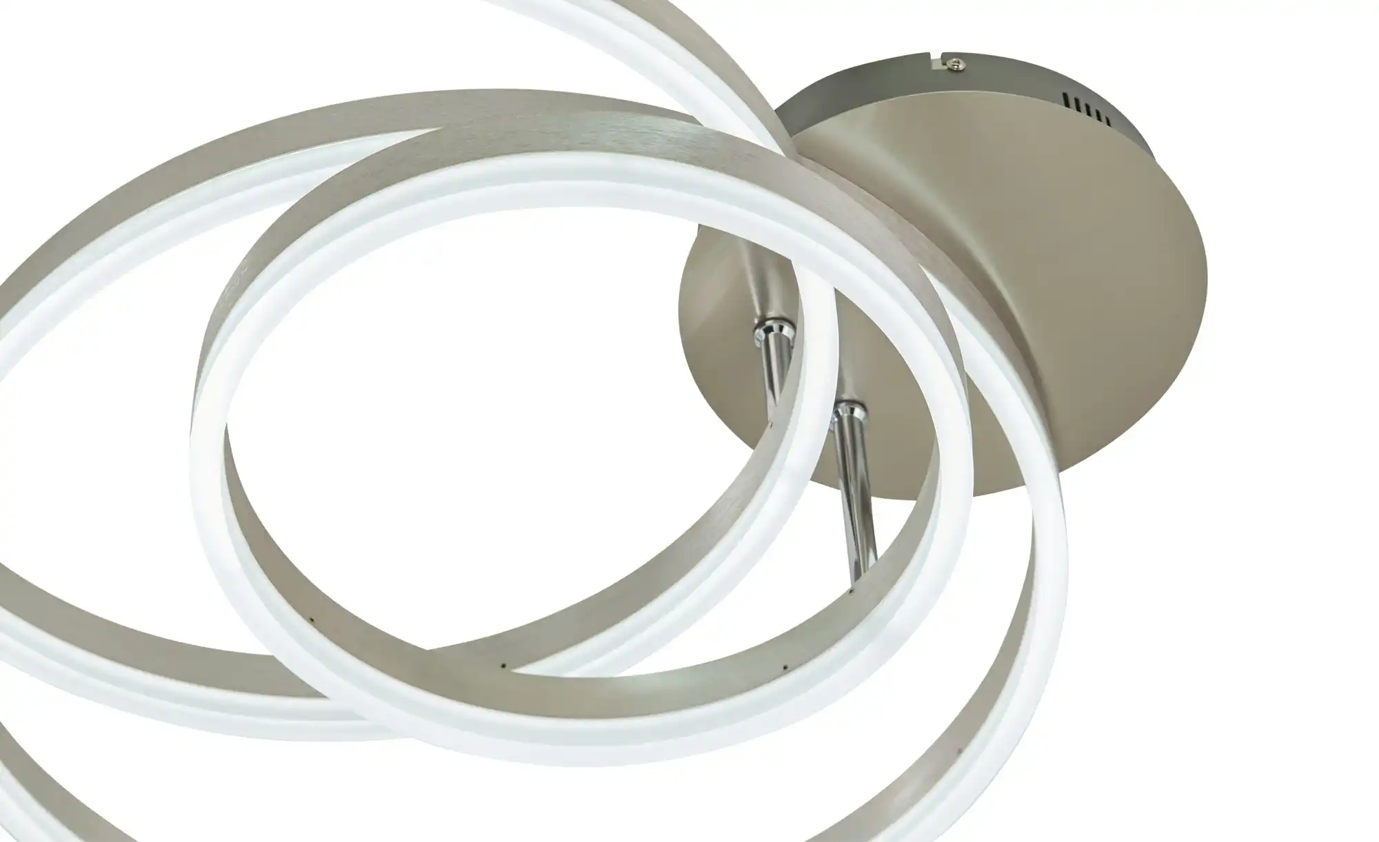 Meisterleuchten LED-Deckenleuchte, 3-flammig, Nickel matt `Ringe´