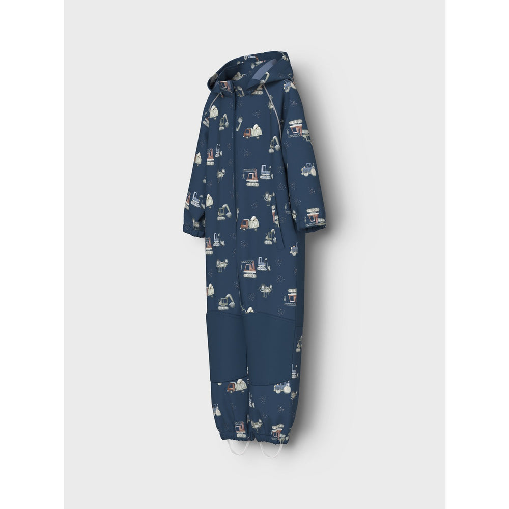 Køb Name It Sargasso Sea Work Alfa08 Softshell Dragt AOP 1Fo Noos