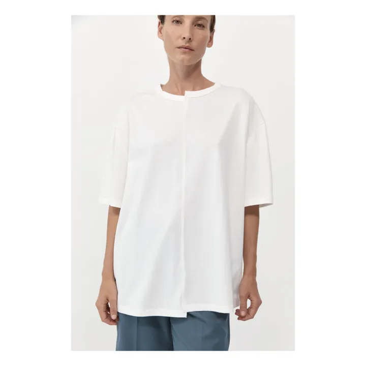 St Agni T-shirt Deconstructed Coton Bio | Blanc