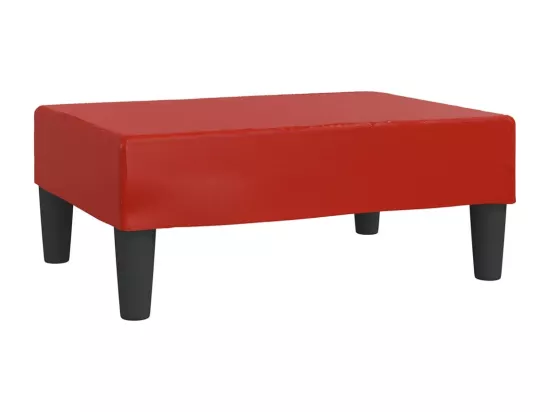 Repose-pied Rouge bordeaux 78x56x32 cm Similicuir