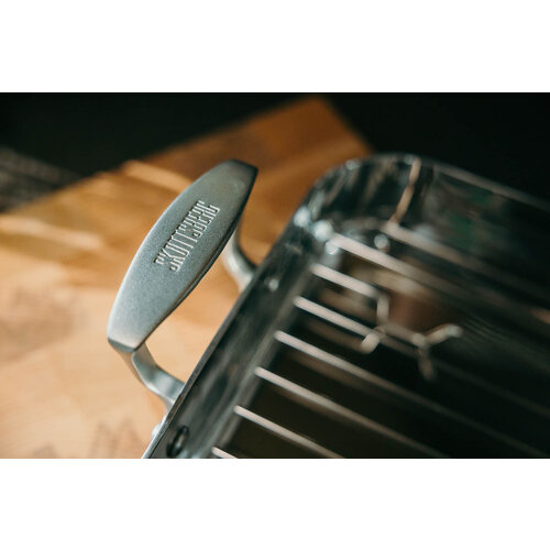 Skottsberg Braadslede met rooster Stainless Steel