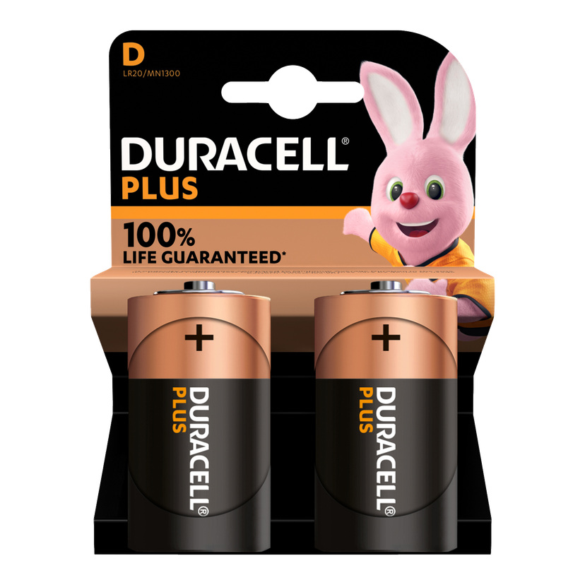 D-batteri 2-pk