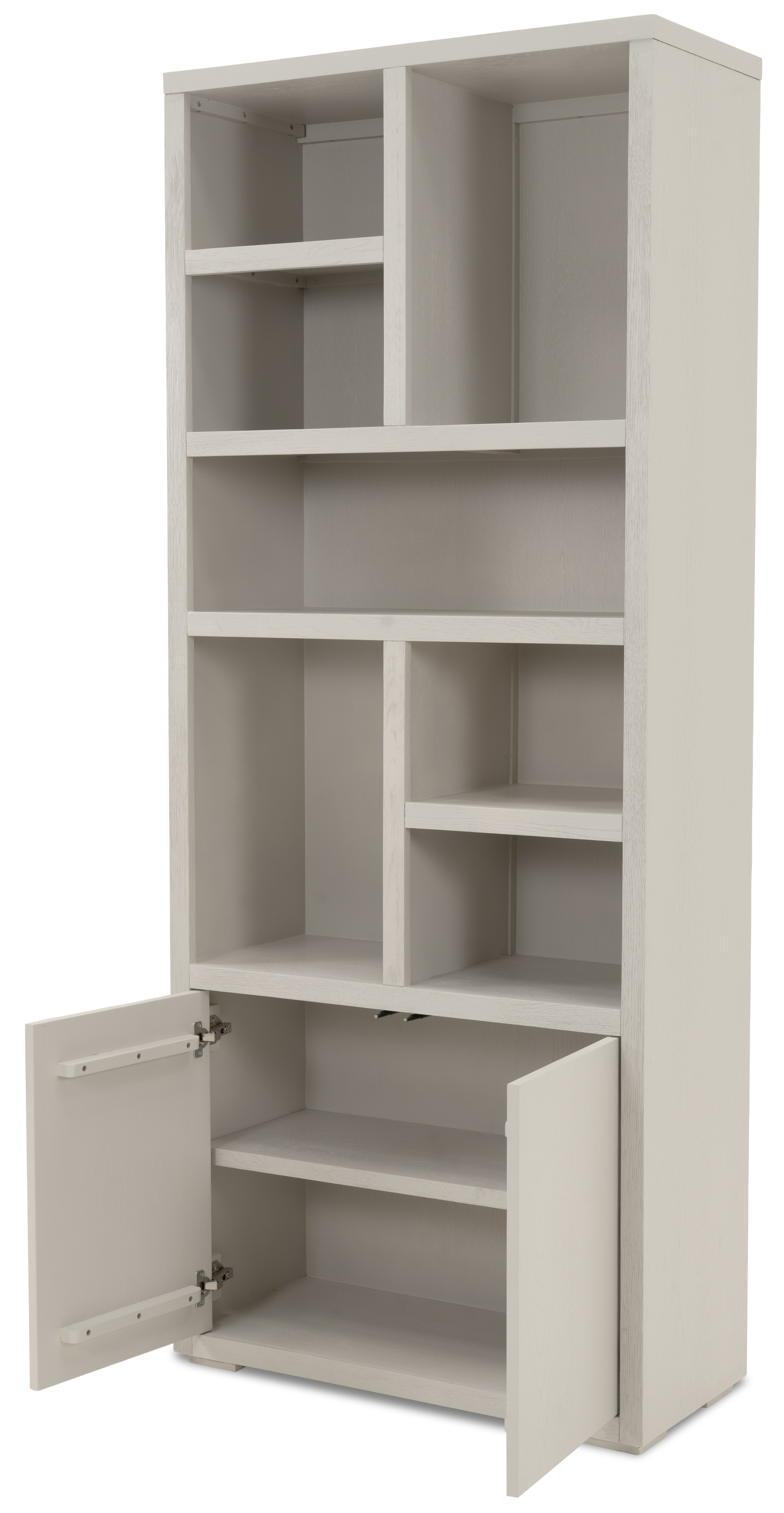 Vakkenkast greige Velori B90 x D40 x H220 cm