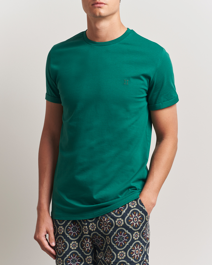 Les Deux Norregaard Contrast T-Shirt Evergreen