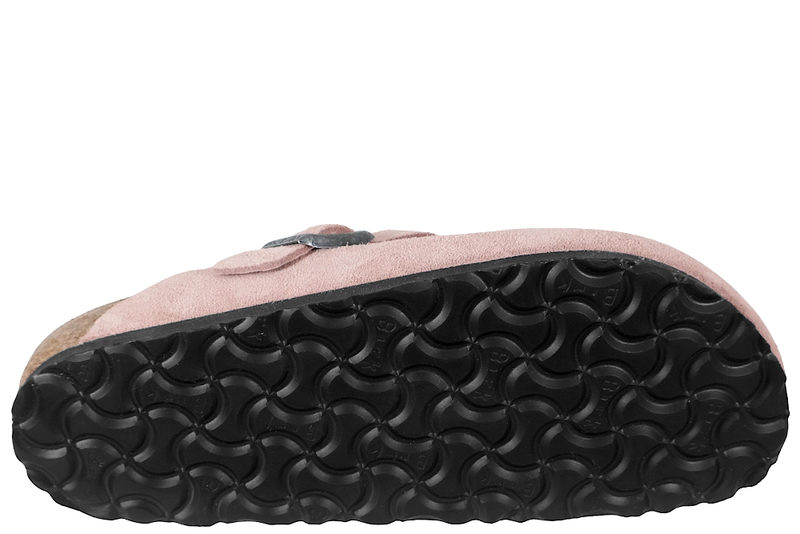BIRKENSTOCK - BOSTON BS PINK CLAY SLENTERS I LYSERØDT RUSKIND