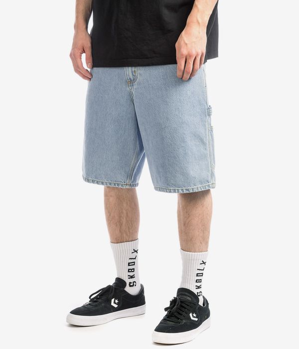 Carhartt WIP Single Knee Smith Shorts (blue heavy stone bleached)