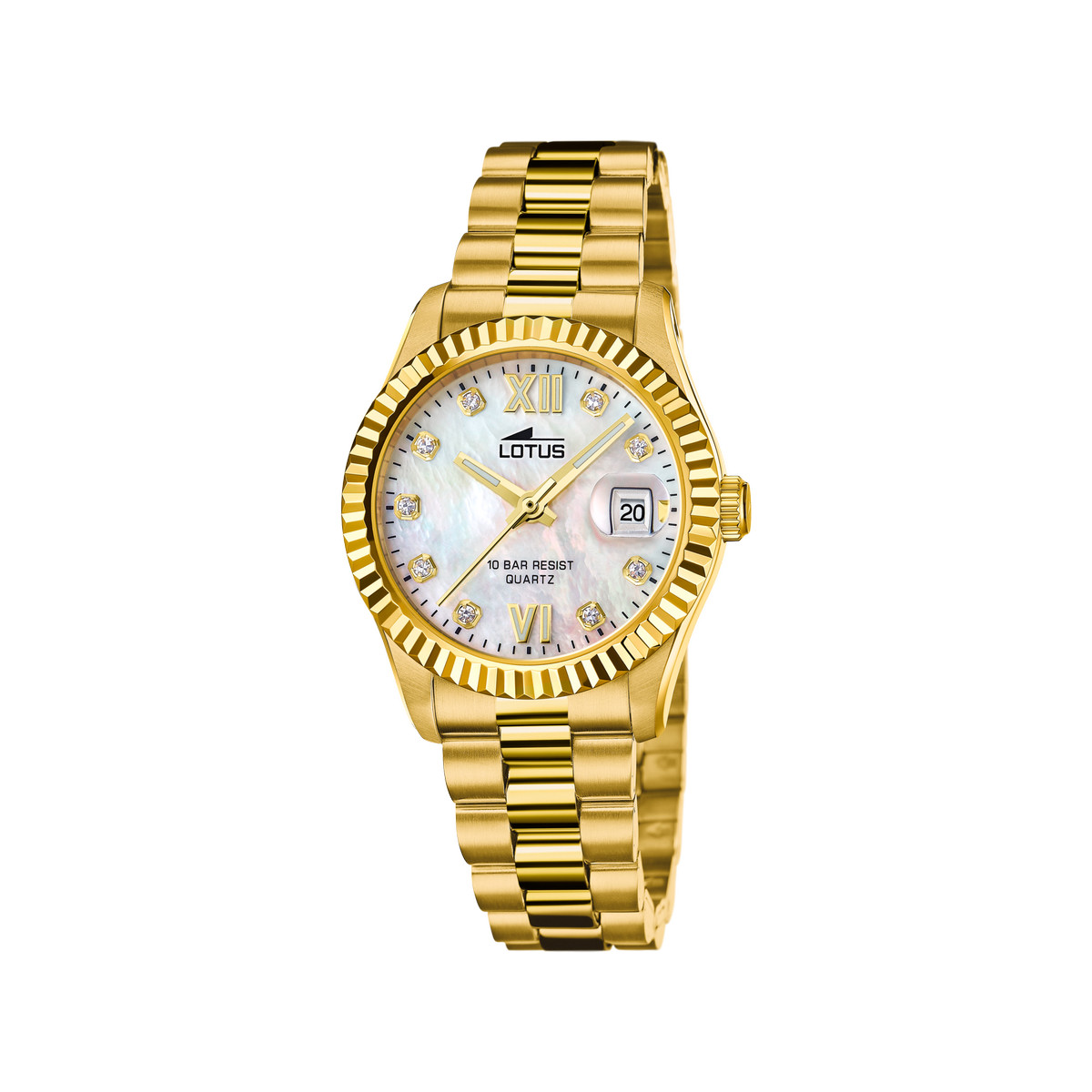 Montre LOTUS Freedom femme bracelet acier doré