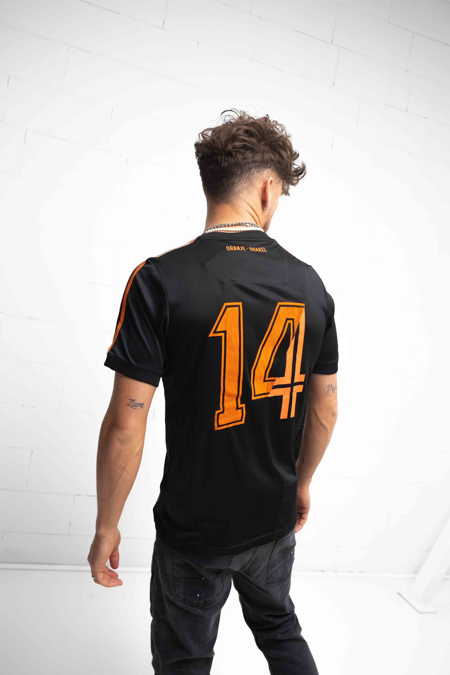 Cruyff Euro T-Shirt Heren Zwart