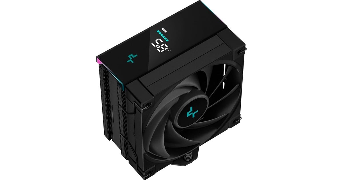 DeepCoolAK400 Digital RGB CPU-koeler  (Zwart, 4-pins PWM fan-connector)