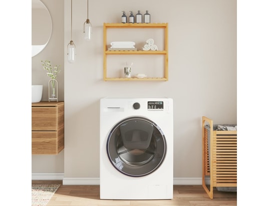 VIDAXL - Porte serviette étagère de salle de bain à 3 niveaux murale 60x15x54 cm bamb...