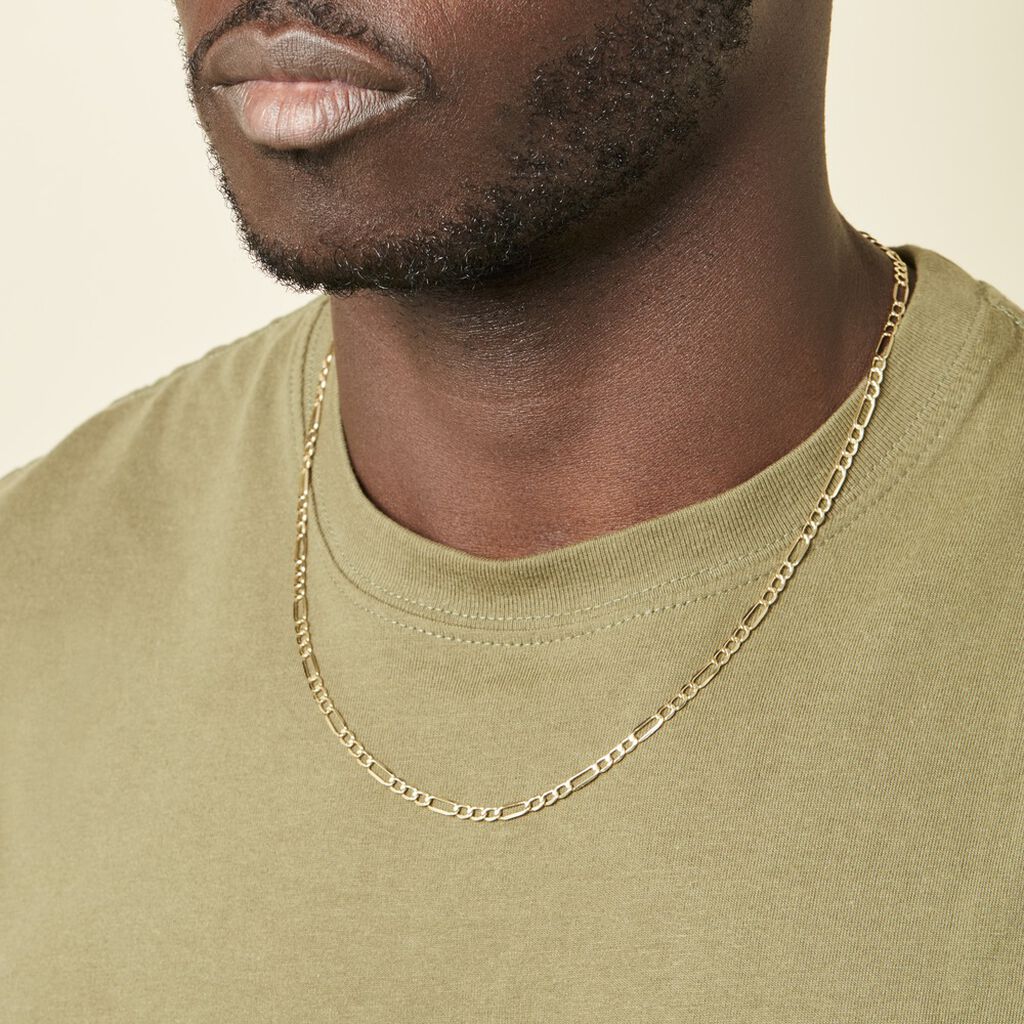 Chaîne Allaoui Maille Alternée 1/3 Or Jaune