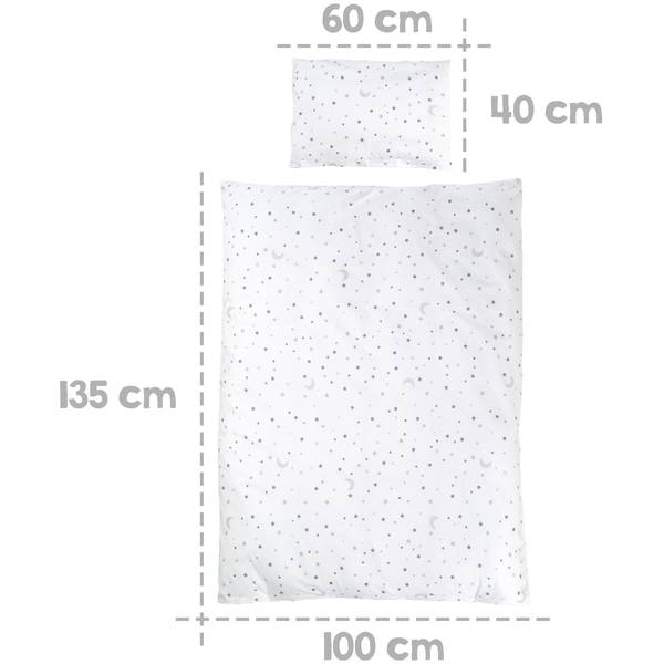 robaroba   Kinderbettset taupe/Sternenzauber