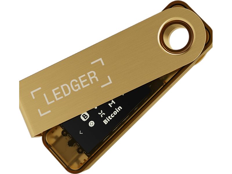 Ledger Nano S Plus Gold Crypto-Hardware-Wallet zum Kaufen, Verwalten und Vermehren digitaler Vermögenswerte
