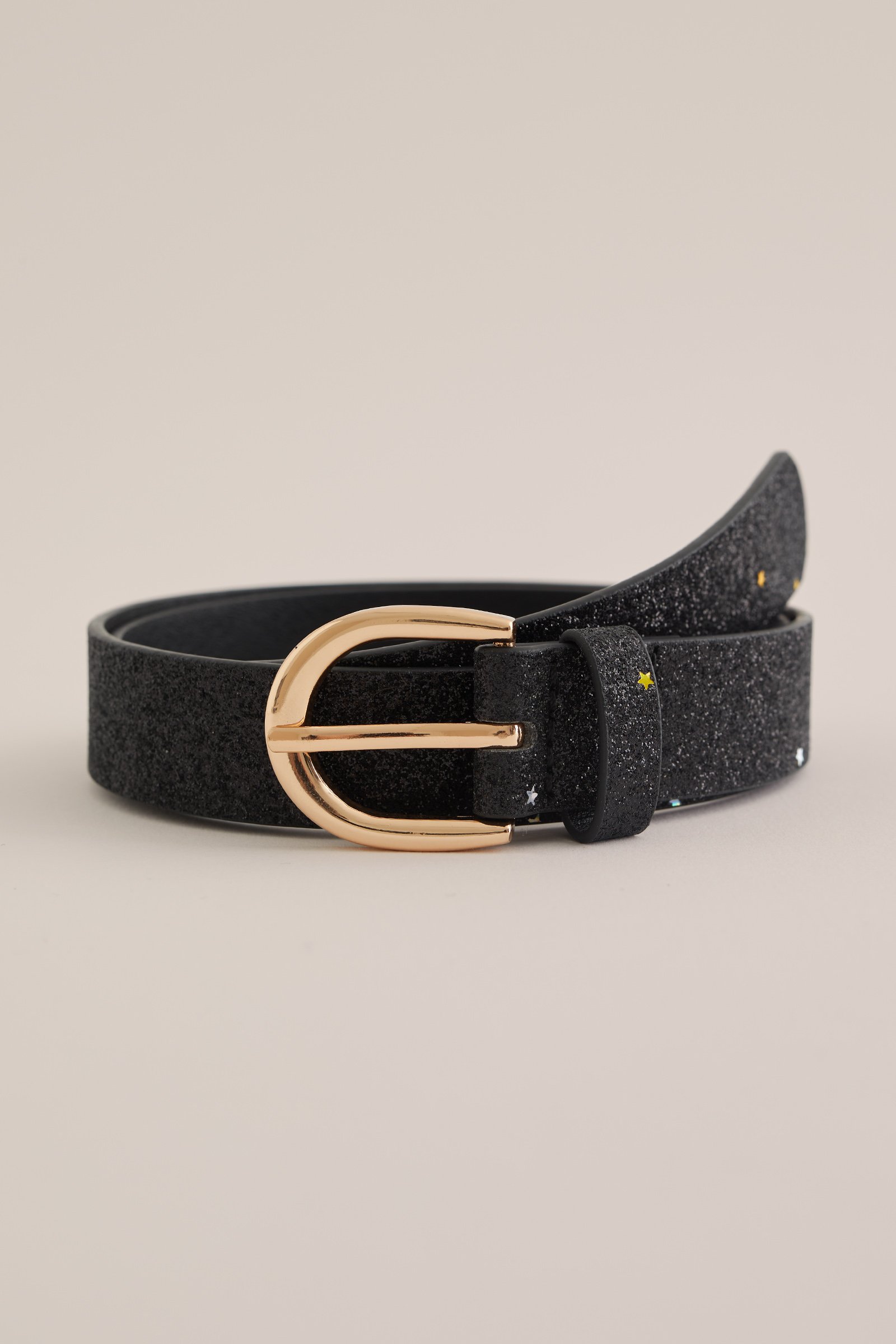 Meisjes riem met glitter WE Fashion Zwart