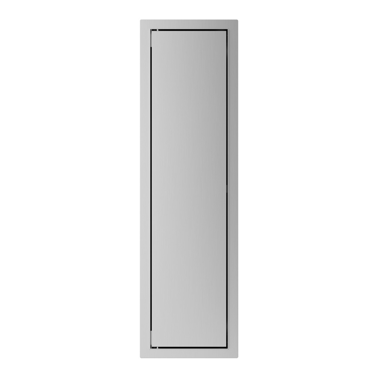 Saniclear Hide inbouw toiletborstel met rolhouder RVS