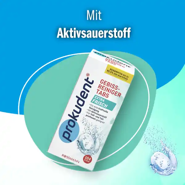 Gebissreiniger Tabs extra frisch